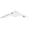 Ekena Millwork Vanguard Architectural Grade PVC Gable Bracket, 72"W x 12"H x 4"D x 4"F, 4/12 Pitch GBP072X12X0404VAN00 - alternate 1